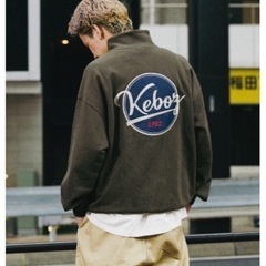 keboz ケボズ ハーフジップ トレーナー オリーブ Lサイズ 新品未使用の画像