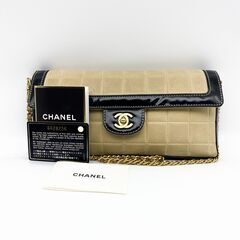【美品】CHANEL シャネル チョコバー ショルダーバッグ シ...