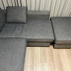 美品】アルモニア ARMONIA4人掛けソファ＋オットマン