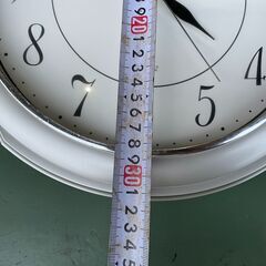 ★動作〇★ 壁掛け時計 Maruman 全長約31cm 連続秒針 クオーツ 単三電池 マルマンの画像