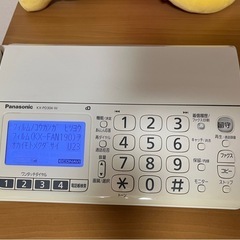 Panasonic パーソナルFAX 電話機　KX-PD304W(子機
付き)の画像