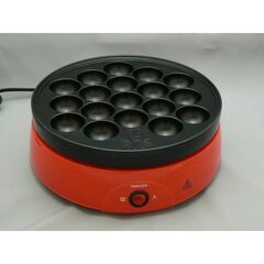 YAMAZEN 電気たこ焼器 OP-6518（レッド）未使用品の画像