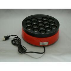 YAMAZEN 電気たこ焼器 OP-6518（レッド）未使用品の画像