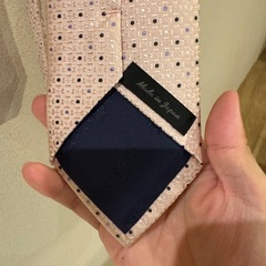 KIMIJIMA COLLECTION ピンク ドット柄 ネクタイの画像