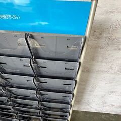 パンフレットスタンド ブルー 店舗用品 3列8段 カタログラック 業務用 事務 収納 中古 Y0513の画像