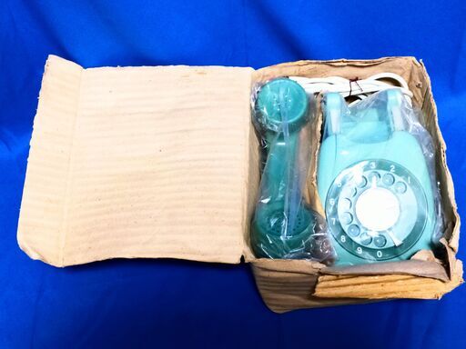 ★デッドストック　電電公社　電話機　600-A2　グリーン　❖未使用品！