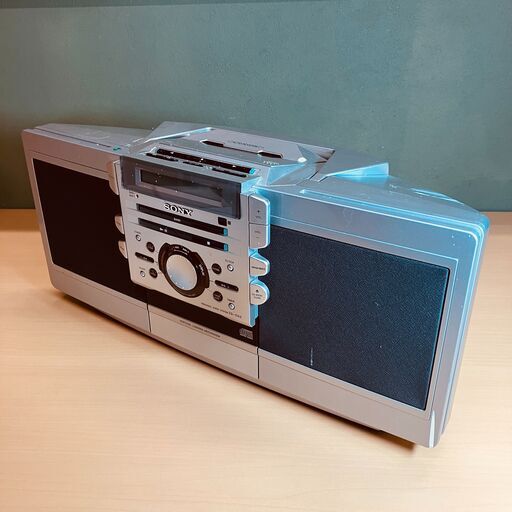 SONY オートリバースラジカセ ZS-D55（シルバー）2004年製