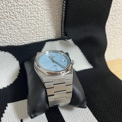 ティソ　腕時計　アイスブルー文字盤の画像