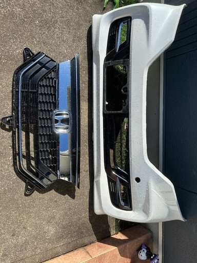 nbox カスタム　JF3 純正フロントバンパー　前期　パールホワイト