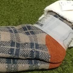 厚手の靴下　滑り止め付の画像