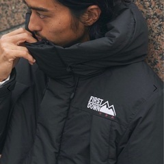 【FIRST DOWN/ファーストダウン】 パネルショートダウン ダウンジャケット中古の画像