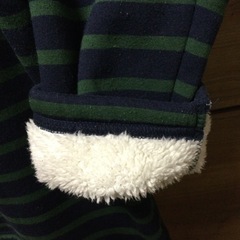 [新品未使用]裏ボア 極暖ボーダーチュニック ＬＬサイズの画像