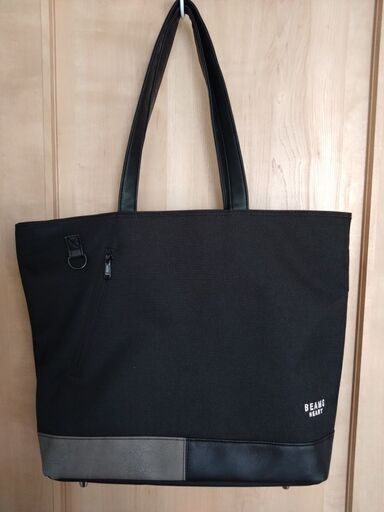 ビームス　BEAMSHEART　黒　トートバッグ