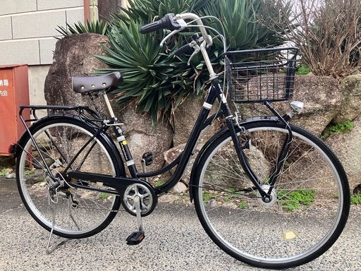 600、おしゃれママチャリ27インチ黒