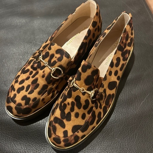 エスペランサ　ヒョウ柄靴 37サイズ