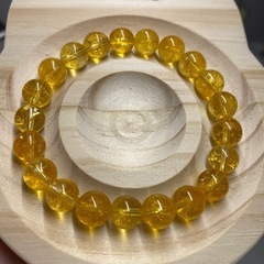 ハンドメイドブレスレット 黄水晶(シトリン) 8mm 15cm