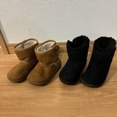 ムートンブーツ　14センチ　2足セット