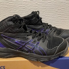  アシックスジュニア バスケ シューズ バッシュ MB  黒 