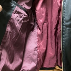 ほぼ新品❣️極美品 メンズビギ  レザージャケット ブラックLLサイズ シングルの画像