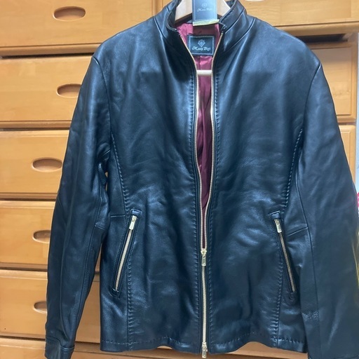ほぼ新品❣️極美品 メンズビギ  レザージャケット ブラックLLサイズ シングル