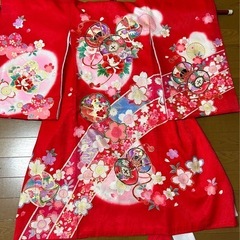 正絹  女の子 お宮参り用 祝い着の画像
