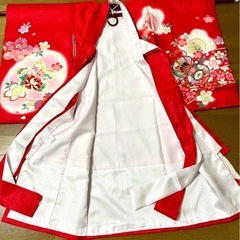 正絹  女の子 お宮参り用 祝い着の画像