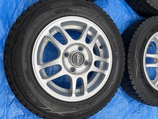 ダンロップ スタッドレスタイヤ　145/80R13　 WINTER MAXX01　2015年製　アルミホイール付き！