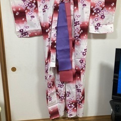 浴衣と帯のセットの画像