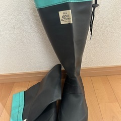 折りたたみ長靴　メンズの画像