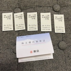 東急株主優待券　5枚の画像