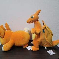 【新品タグ付き】ポケットモンスター めちゃもふぐっとぬいぐるみパモ リザードン 2個セットの画像