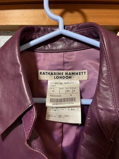 KATHARINE HAMNNETT LONDON 牛革コート　Mサイズ