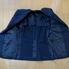 セレモニースーツ、礼服にも！阪急百貨店ドールオム　ビジネススーツA4ブラックSサイズ　超美品の画像