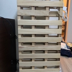 すのこシングルベッドサイズ　バラしても使用可能