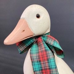 置物 インテリア アヒル　親子　セット 陶器製？アヒルオーナメント 3点セットの画像