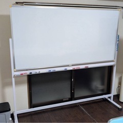 両面脚付きホーロー板面ホワイトボード