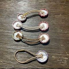 ハンドメイド ヘアゴム 4個セット新品の画像