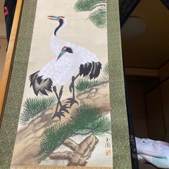 掛け軸　鶴の画像