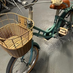 自転車　16インチ　ハッチ　グリーン