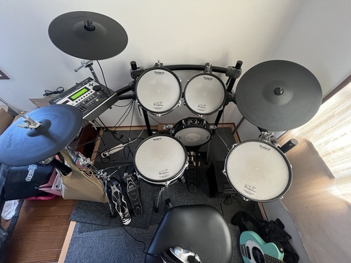 V-drums TD-12 フルセット パーツ取りにも  スネアスタンド、ハットスタンド、スローン、ツインペダル付属