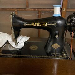 動作確認済】足踏みミシン 昭和レトロ NEW BROTHER 昭和20年代