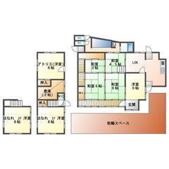 【メイトから徒歩2分】8LDKの大型戸建て　原状回復原則不…