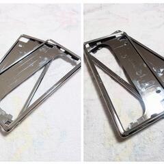 ☆ナンバーフレーム☆トヨタ車用☆純正パーツ☆メッキ☆２枚セット☆の画像