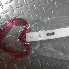 希少当時物【スケルトンハート】吊り輪　つり革の画像