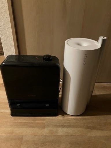 加湿器、小型ファンヒーターセット