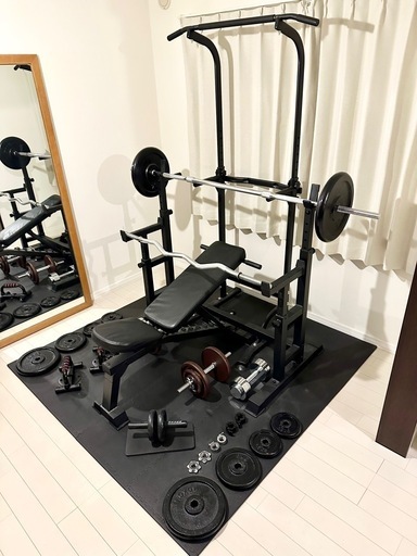 ホームジムセット一式 プレート105kg分 筋トレ トレーニング