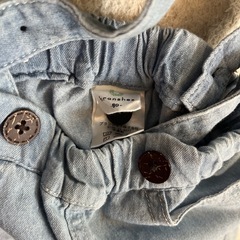 branshes ブランシェス 2点セット サロペット カーディガン 80 90  カバーオール 男の子 女の子  ベビー服の画像