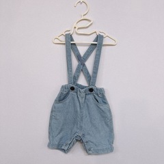 branshes ブランシェス 2点セット サロペット カーディガン 80 90  カバーオール 男の子 女の子  ベビー服の画像