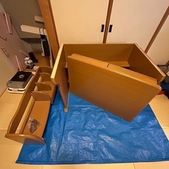 勉強机引き出し付きの画像