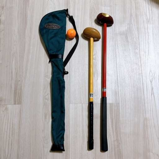 パークゴルフクラブ2点＋ボール＋収納袋セット